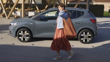 Dacia Sandero Eco-G extérieur, vue du dessus